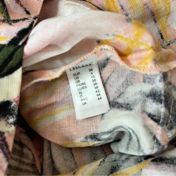 NWT Lascana Tropical Colorful Buttoned Romper Women Sz 4 Beach Chic - Picture 10 of 10